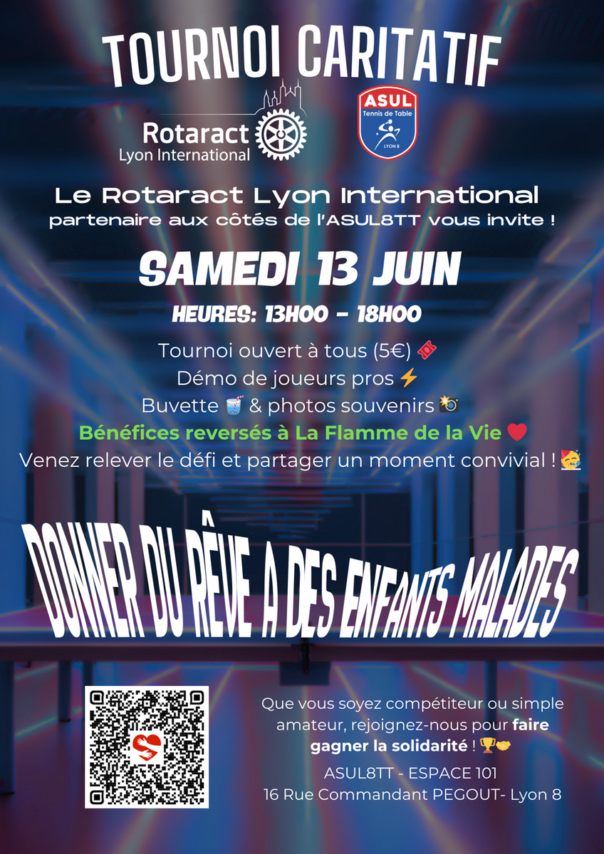 Tournoi caritatif - Samedi 13 juin 2026