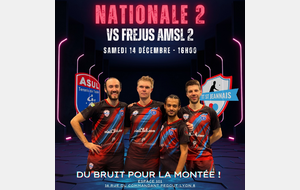 Match de N2 contre Fréjus AMSL 2 - Samedi 14/12