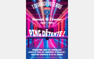 Tournoi interne du 15/02