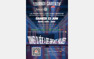 Tournoi caritatif - Samedi 13 juin 2026